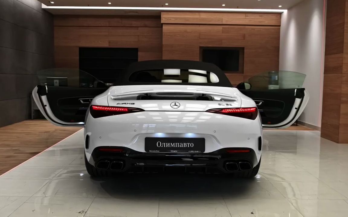 2023款梅赛德斯奔驰AMG SL 63 排气声、内饰和外观细节哔哩哔哩bilibili