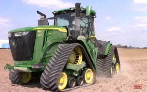 Download Video: 约翰迪尔（John Deere）全新9RX590铰接式履带拖拉机配套DB60播种机进行大豆播种作业