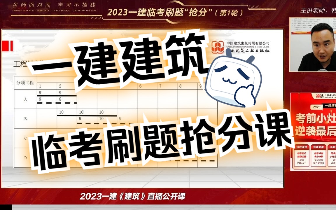 2023一建【建筑】临考刷题抢分(急救课)哔哩哔哩bilibili