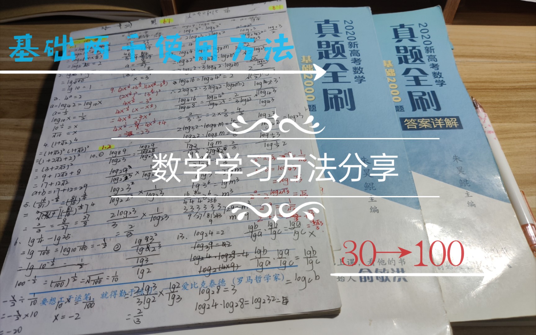 [图]［学习分享］基础两千的适用范围与使用方法/数学基础学习方法