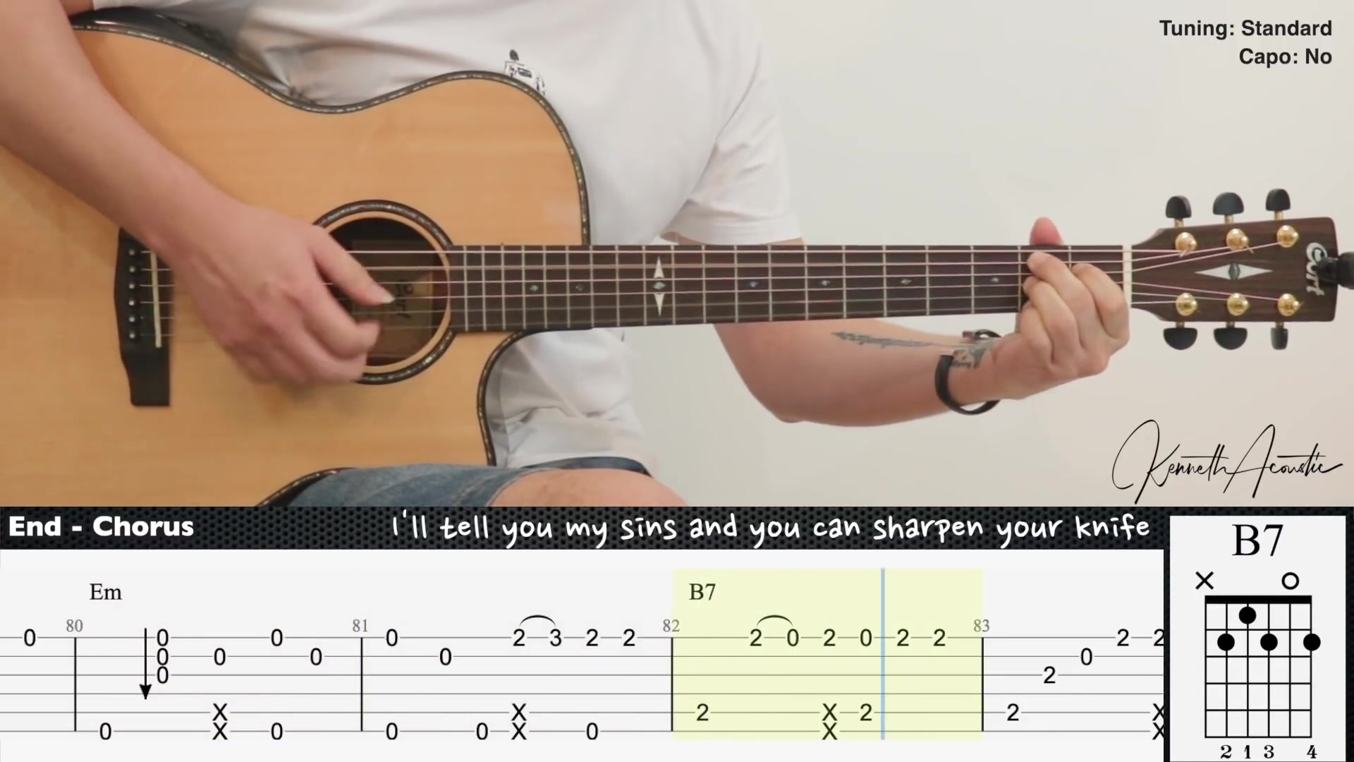 [图]Take Me To Church - Hozier | Fingerstyle Guitar | TAB + Chords + Lyrics