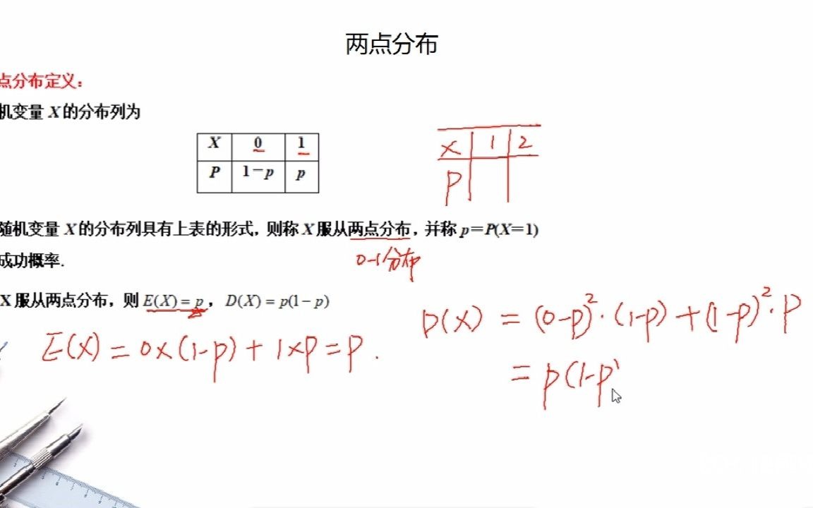 概率统计专题第41讲:两点分布(一)哔哩哔哩bilibili