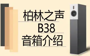 【有字幕】柏林之声B38音箱介绍