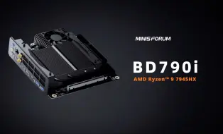 下载视频: 100W满载功耗！铭凡BD790i ITX主板，搭载强劲的AMD Ryzen™ 9 7945HX处理器