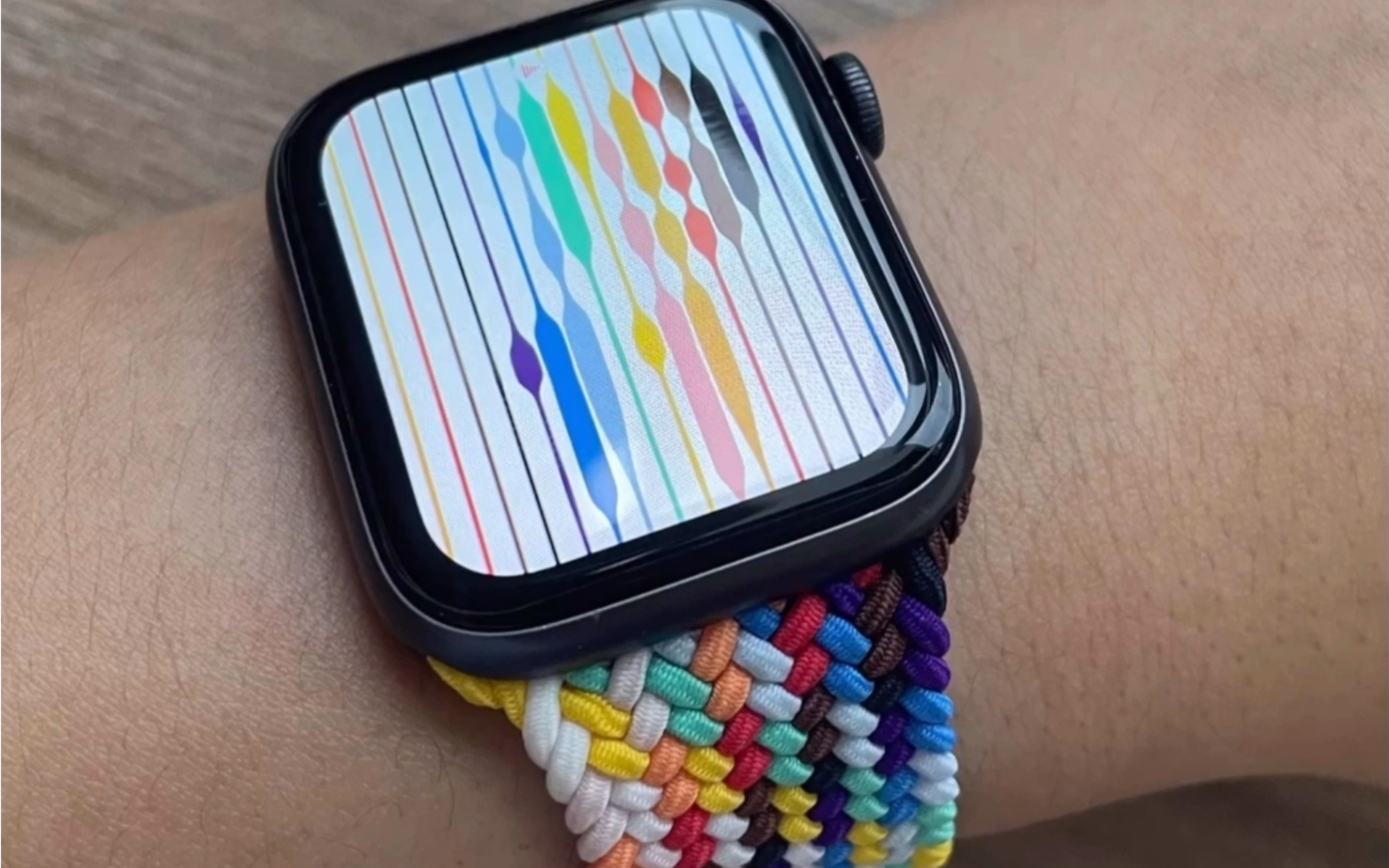 [图]【Apple Watch】彩虹编织表带，yes！！！