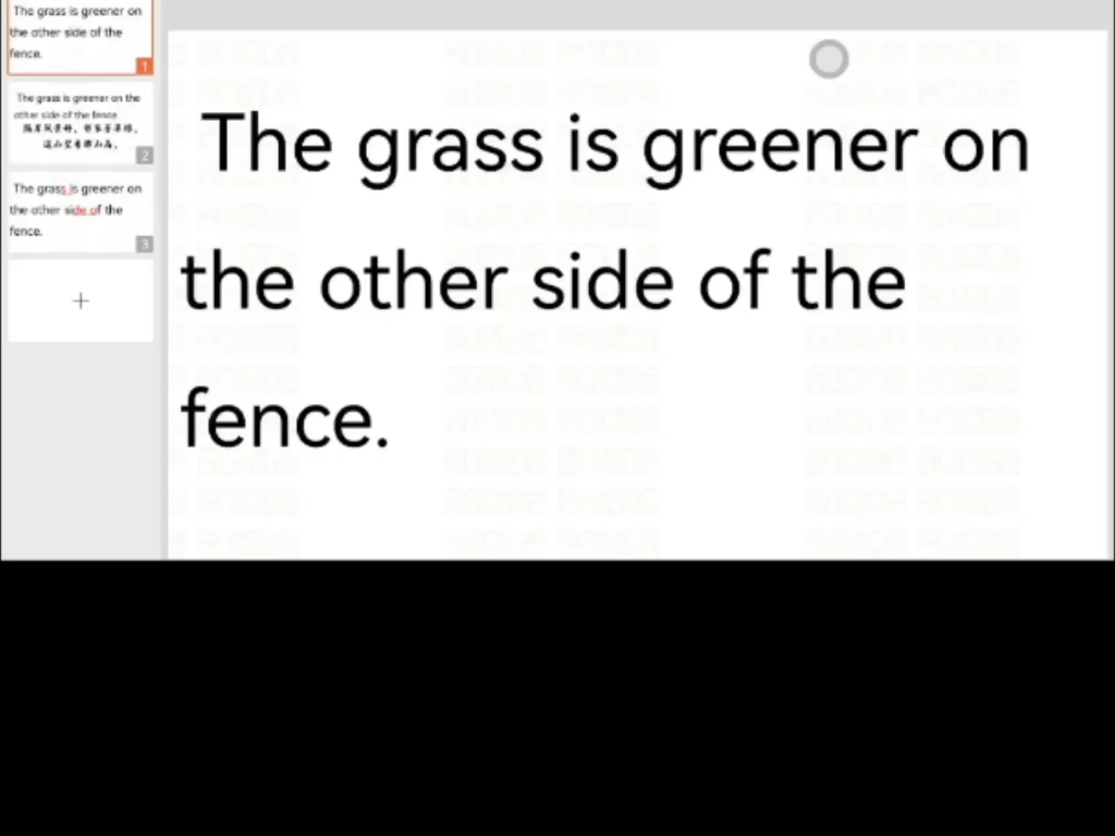 每日英语谚语 The grass is greener on the other side of the fence.哔哩哔哩bilibili