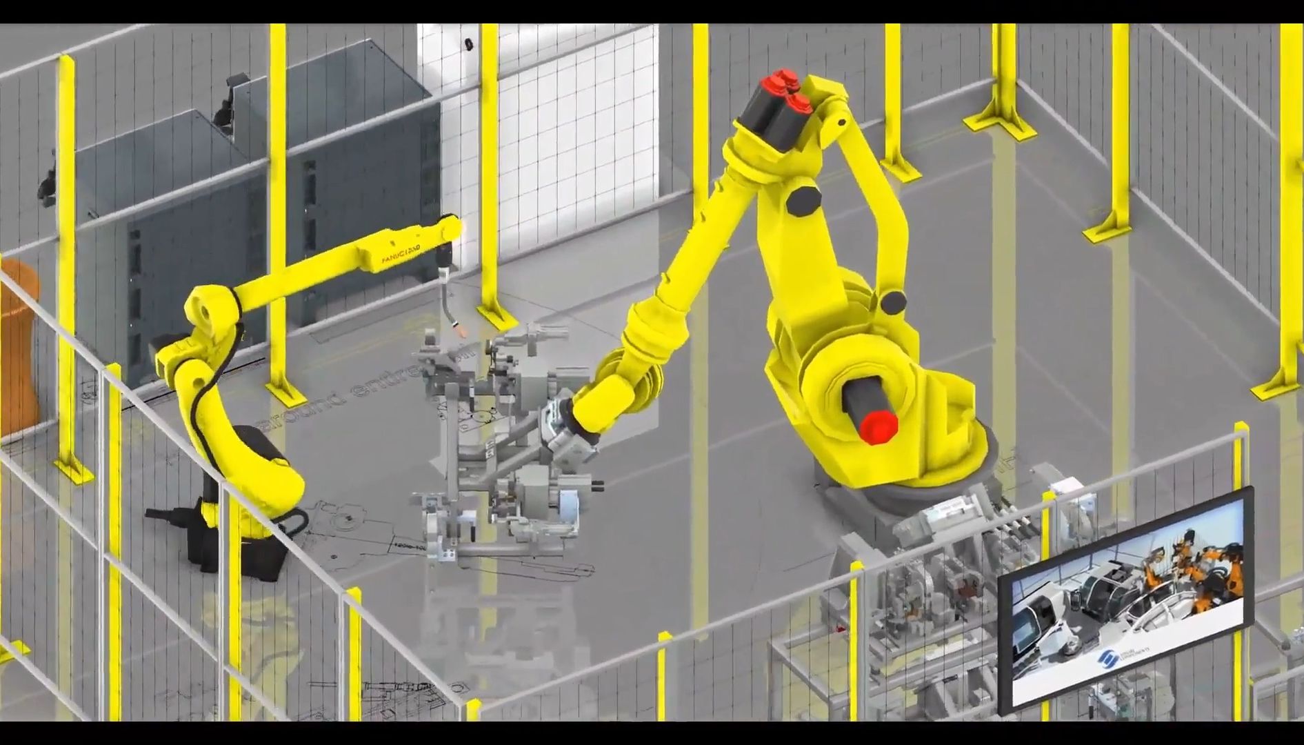 全自动化焊接机器人机械手工作站生产线