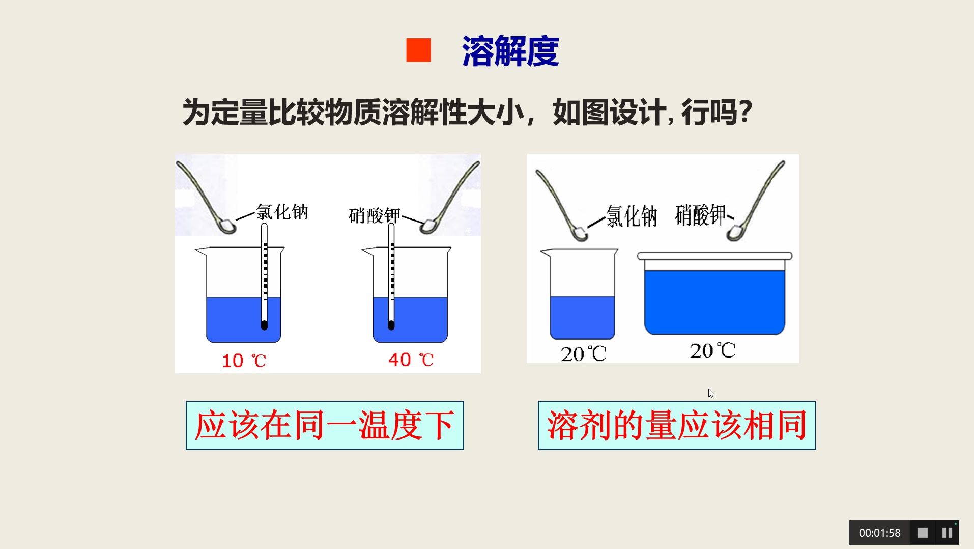 [图]浙教版初中科学八年级上册 1.5物质的溶解（第二课时）教学视频