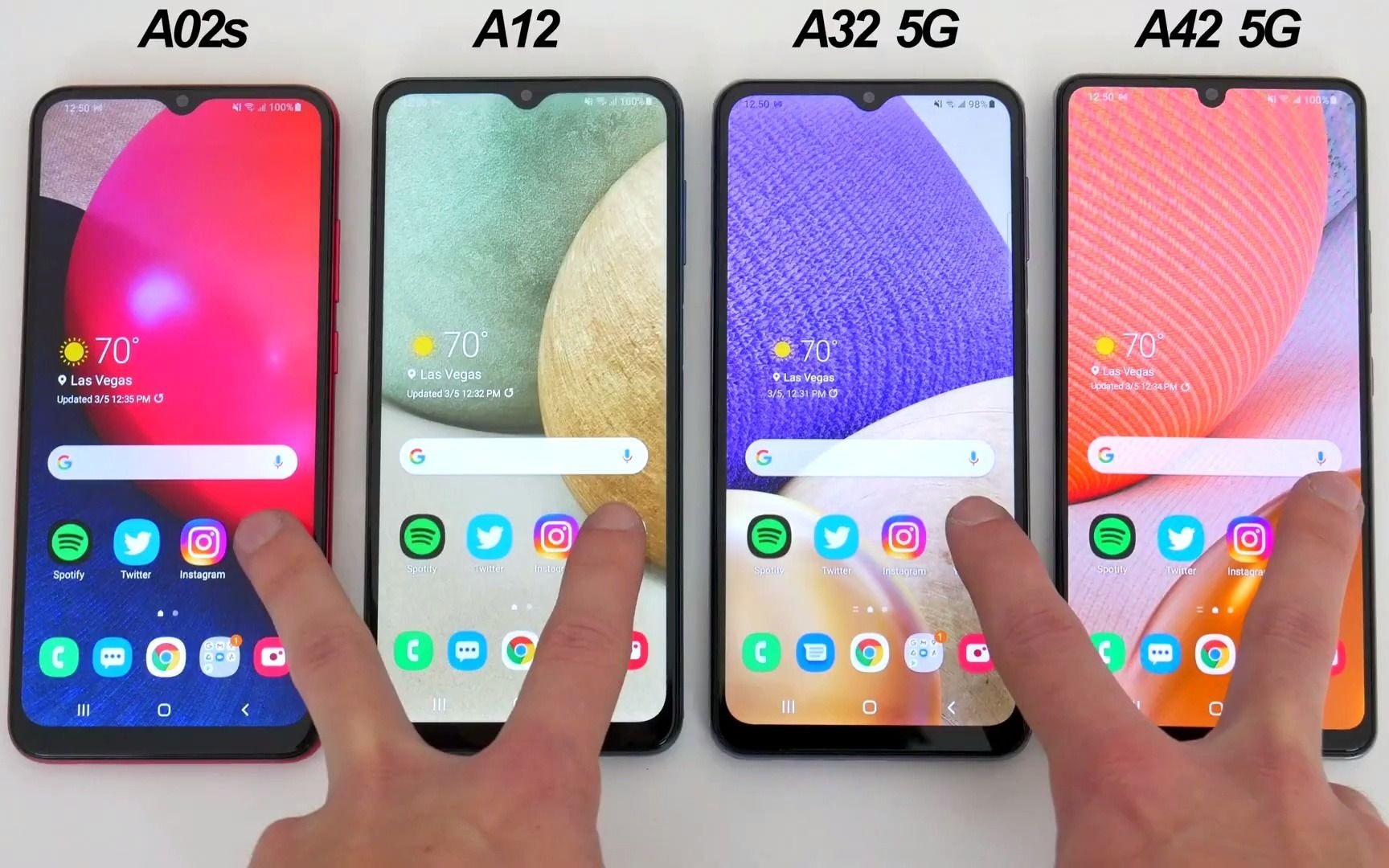【手机测评】三星 samsung galaxy a02s vs a12 vs a32 5g vs a42 5