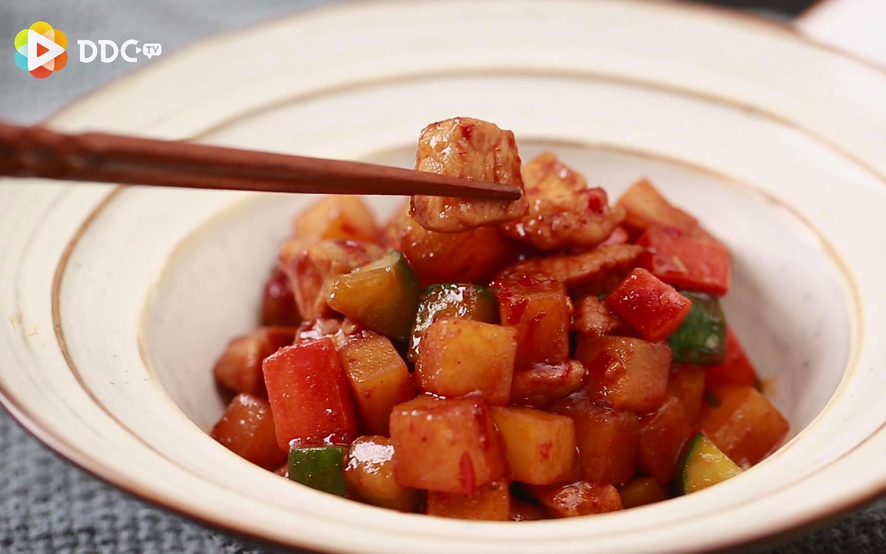 酱爆肉丁只要会切丁就能做的下饭菜写完标题就捂裆溜走