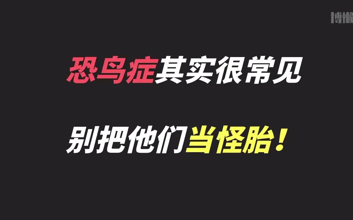 恐鸟症真不是矫情,也并非小题大做,来看看到底是怎么一回事儿?哔哩哔哩bilibili