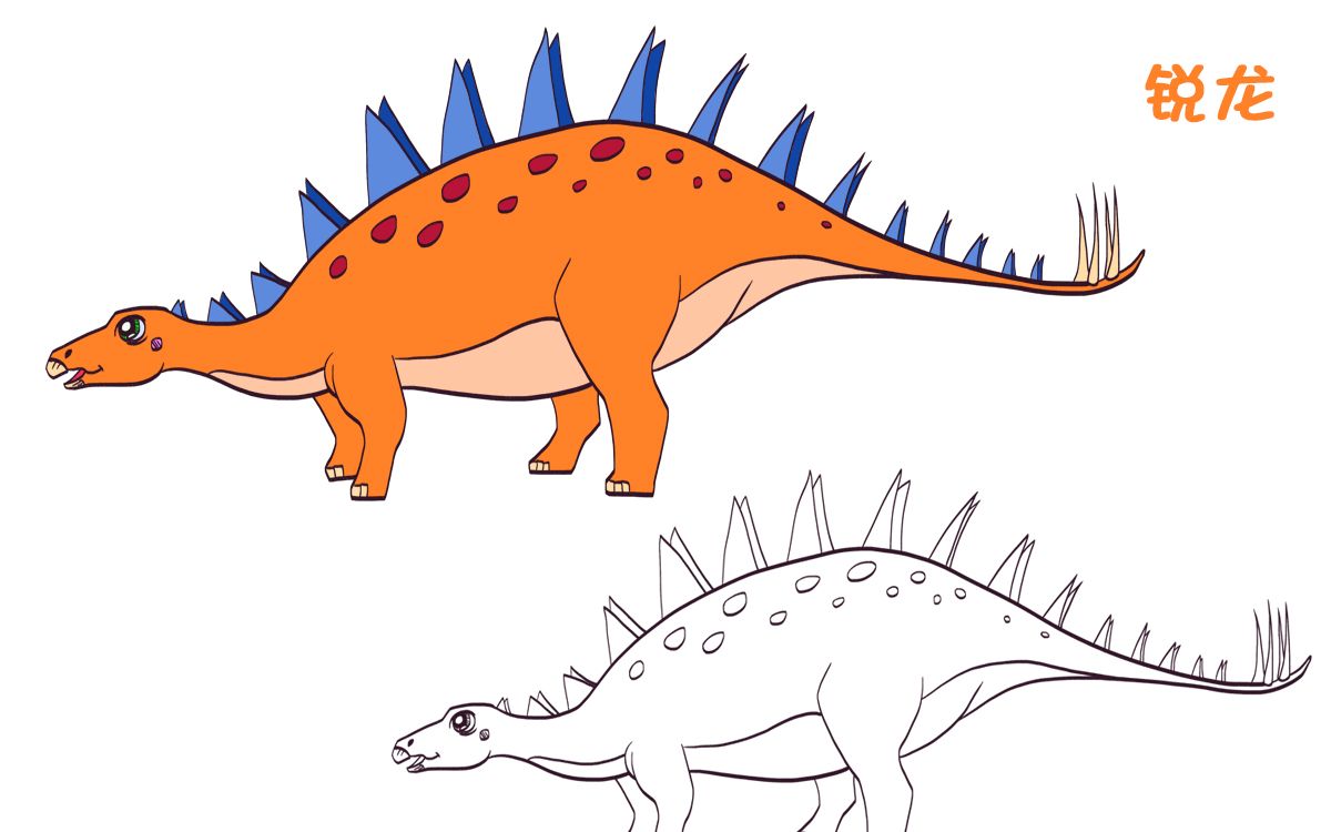 简笔画大全,锐龙(一)