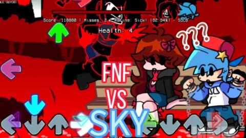 Sky Hop  FNF vs Pou Remastered - BiliBili