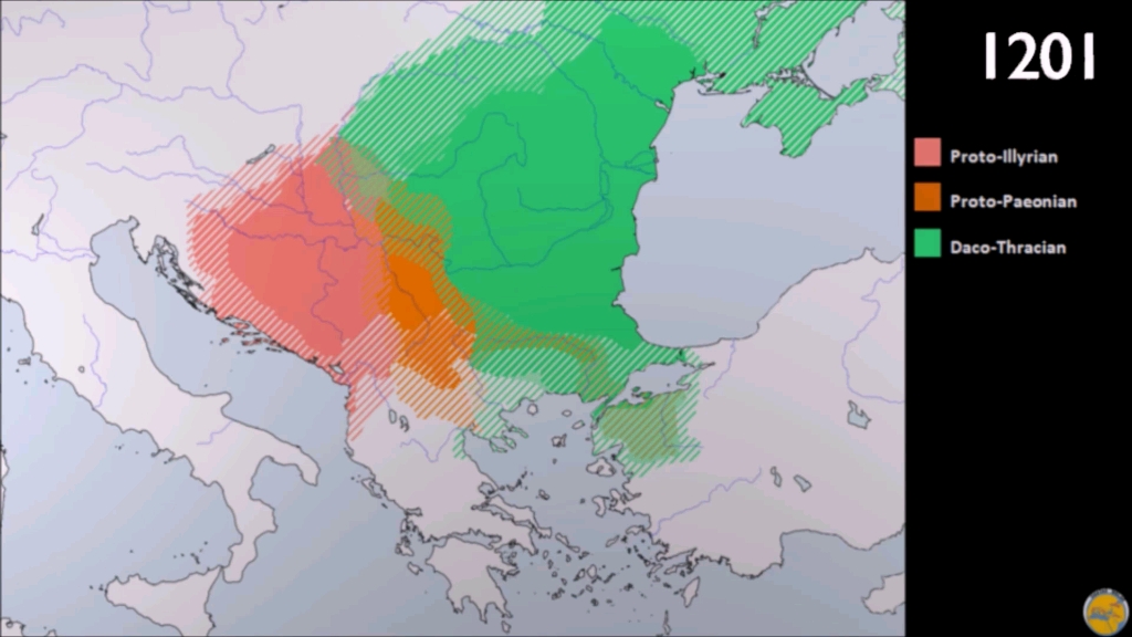 伊利里亚语和色雷斯语历史疆域变化图哔哩哔哩bilibili