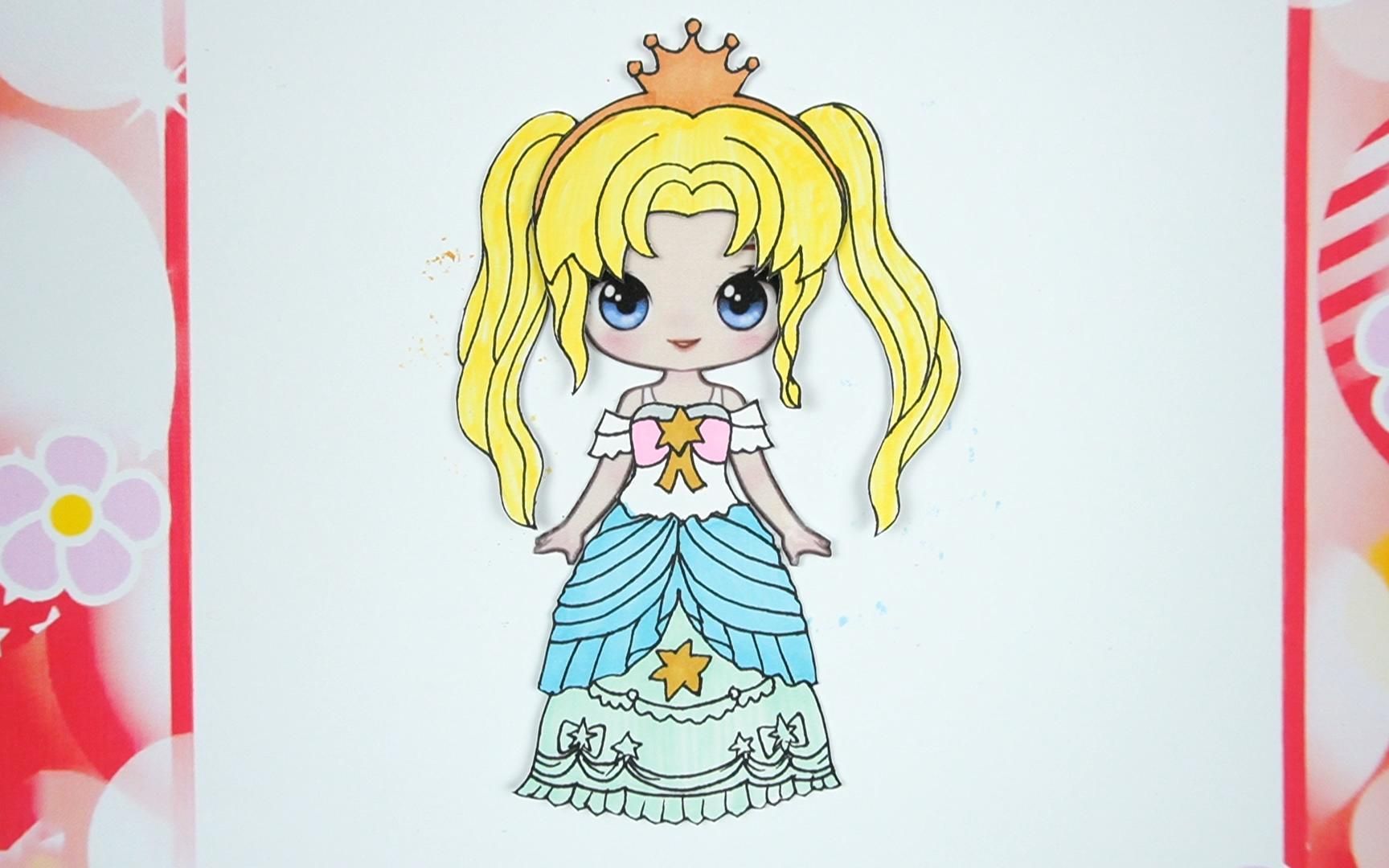 巴啦啦小魔仙彩俐公主的公主服装扮