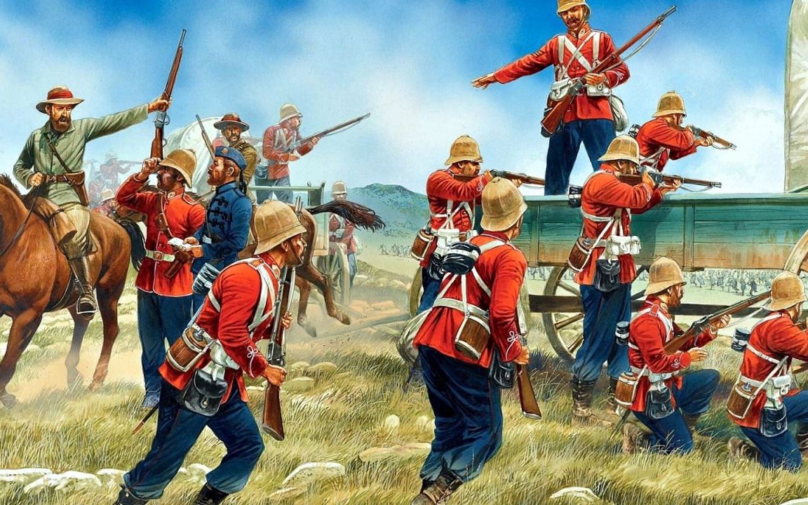 骑砍拿破仑mod-祖鲁战争 多名玩家组成英国远征军在南非训练 排枪列队