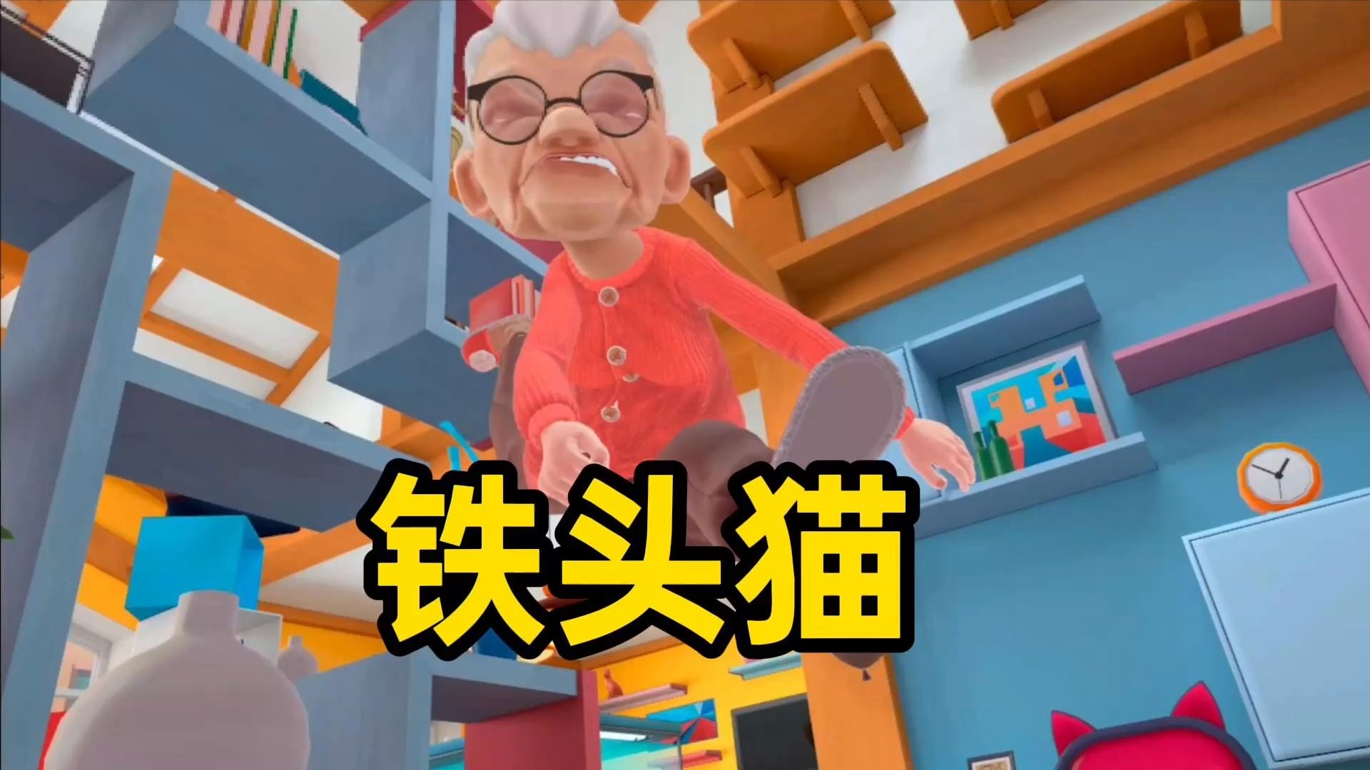 奶奶的“铁”心小猫