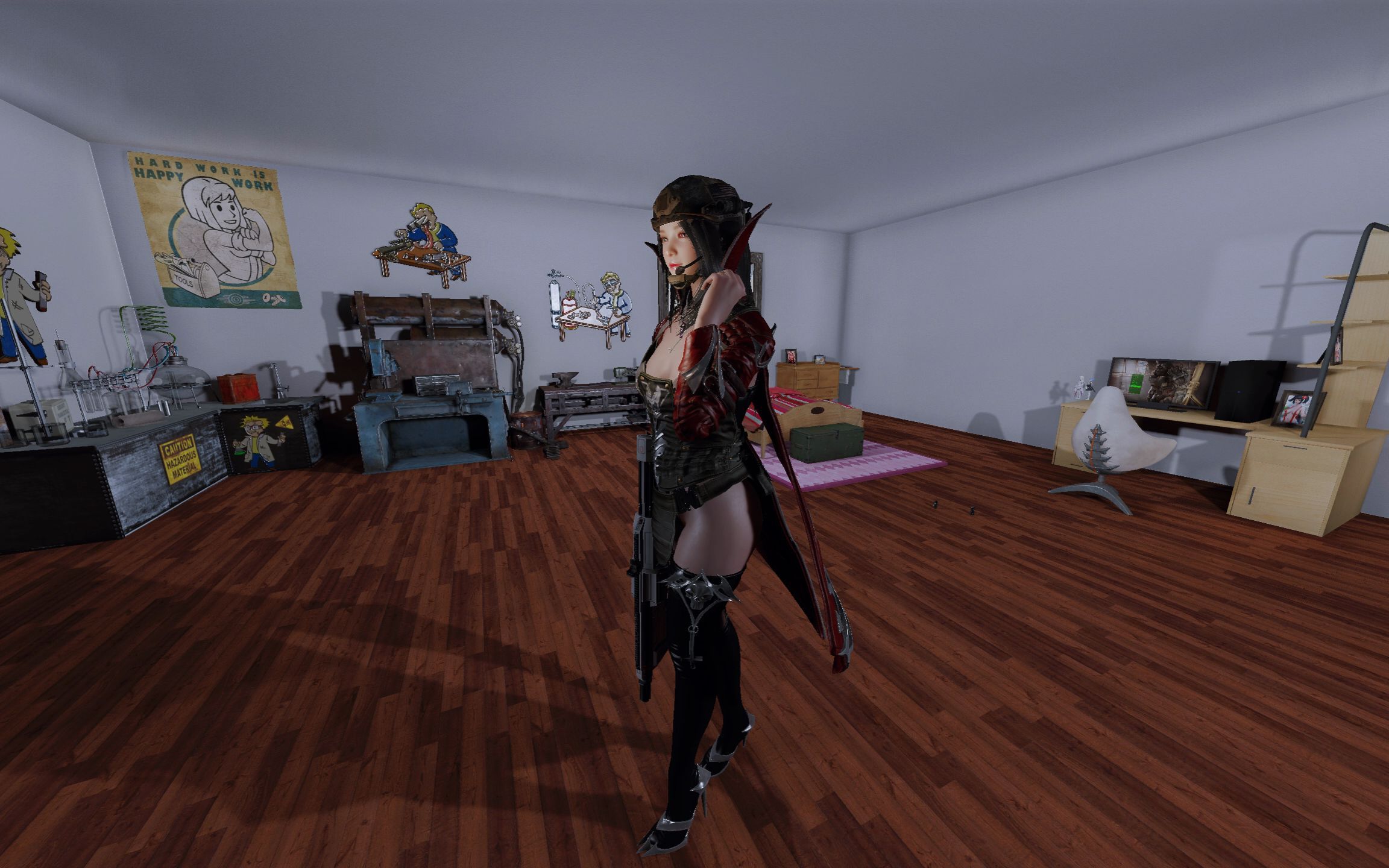 辐射4吸血鬼服装配战术背心