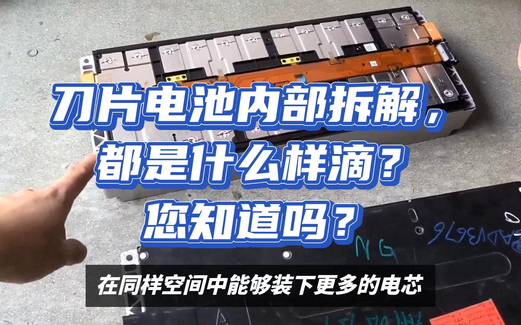 刀片电池内部拆解,都是什么样滴?您知道吗?