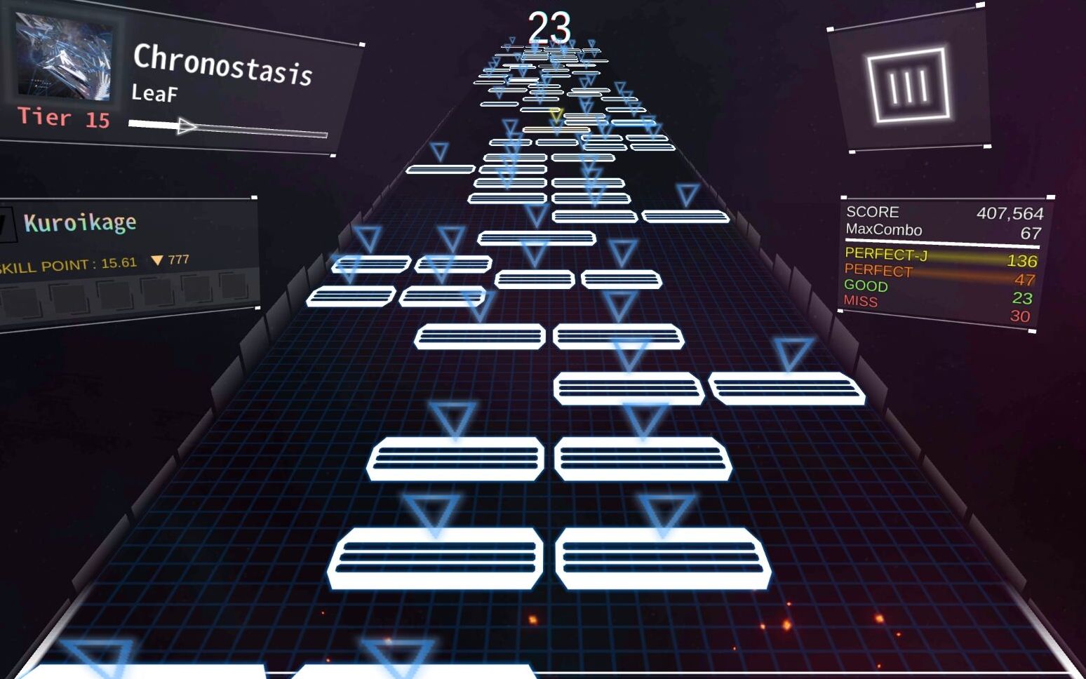 国产音游之光dr3单手首杀15级leaf神曲ssleafchronostasistier15单手