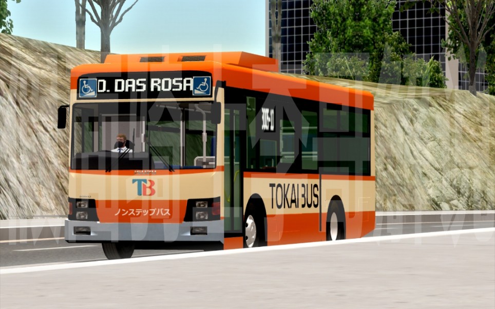 【pbsu】日本公交车日野蓝带左门右舵