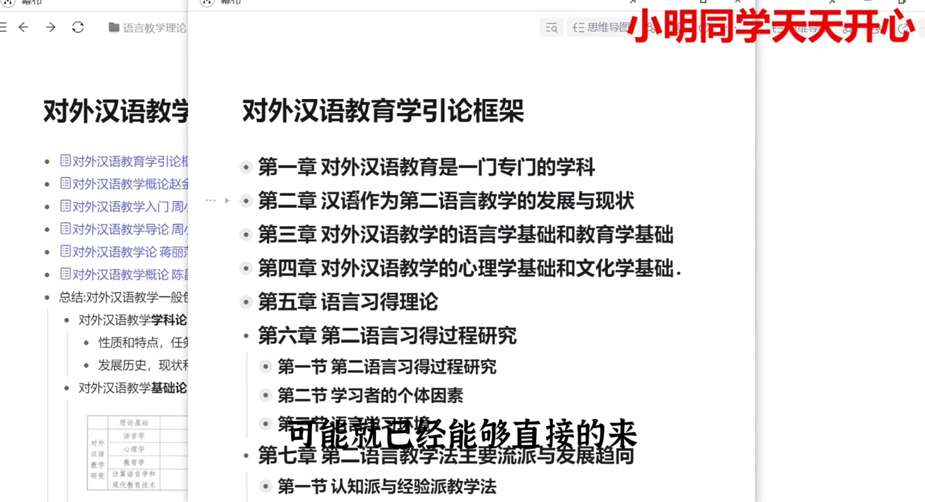 [图]【引论概论怎么学】15分钟讲清对外汉语教学理论的底层逻辑——小明同学