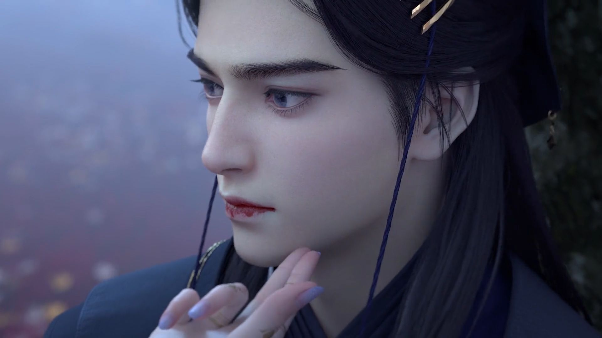 哈嘶哈嘶,镜玄战损妆