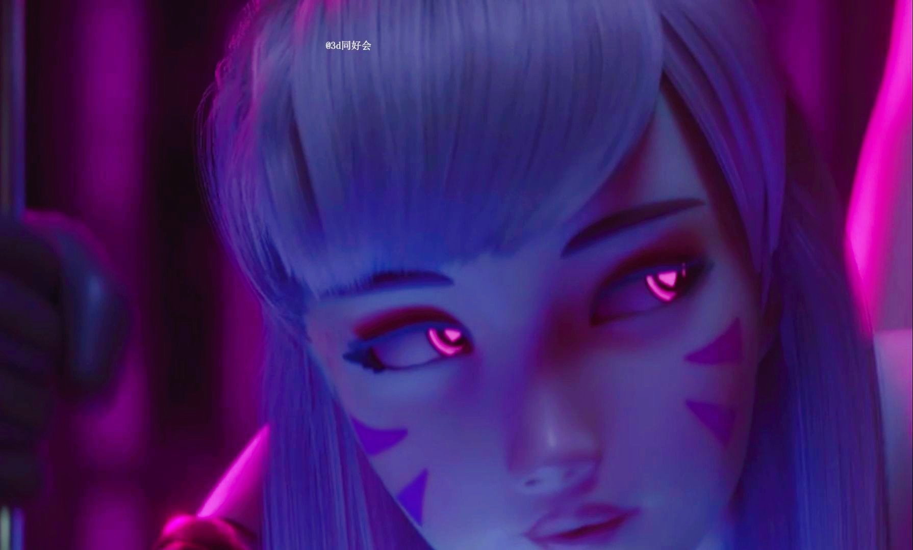 守望先锋3d视频:dva赛博朋克限定版