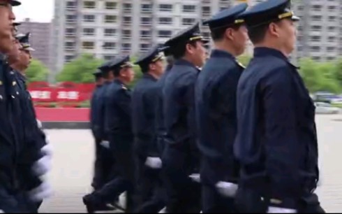 [图]河津市交通运输综合行政执法队岗前练兵