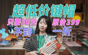 Download Video: 只花30元！就能买到原价399元的键帽！竟然还不到一折！捡大便宜了！【一起来体验】