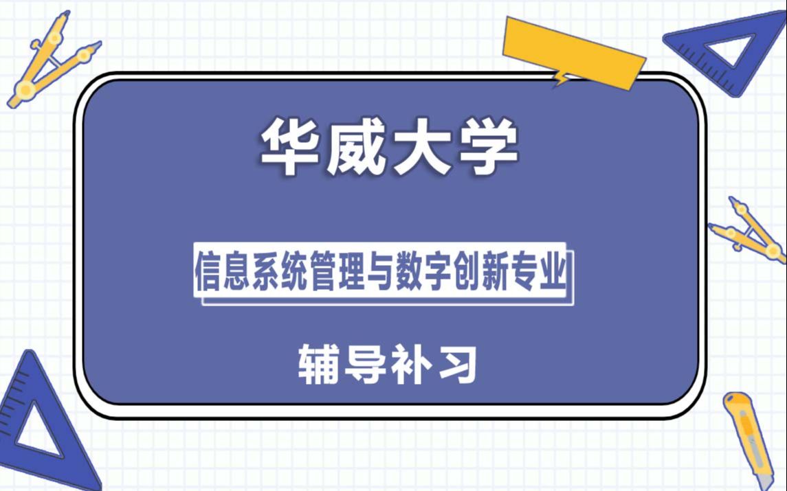 华威大学Warwick华威信息系统管理与数字创新辅导补习补课、考前辅导、论文辅导、作业辅导、课程同步辅导(3)哔哩哔哩bilibili