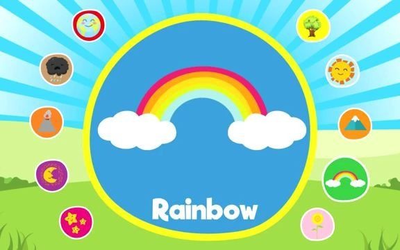 [图]Learn Nature Vocabulary: Rainbow, Sun, Stars, Flower, Tree