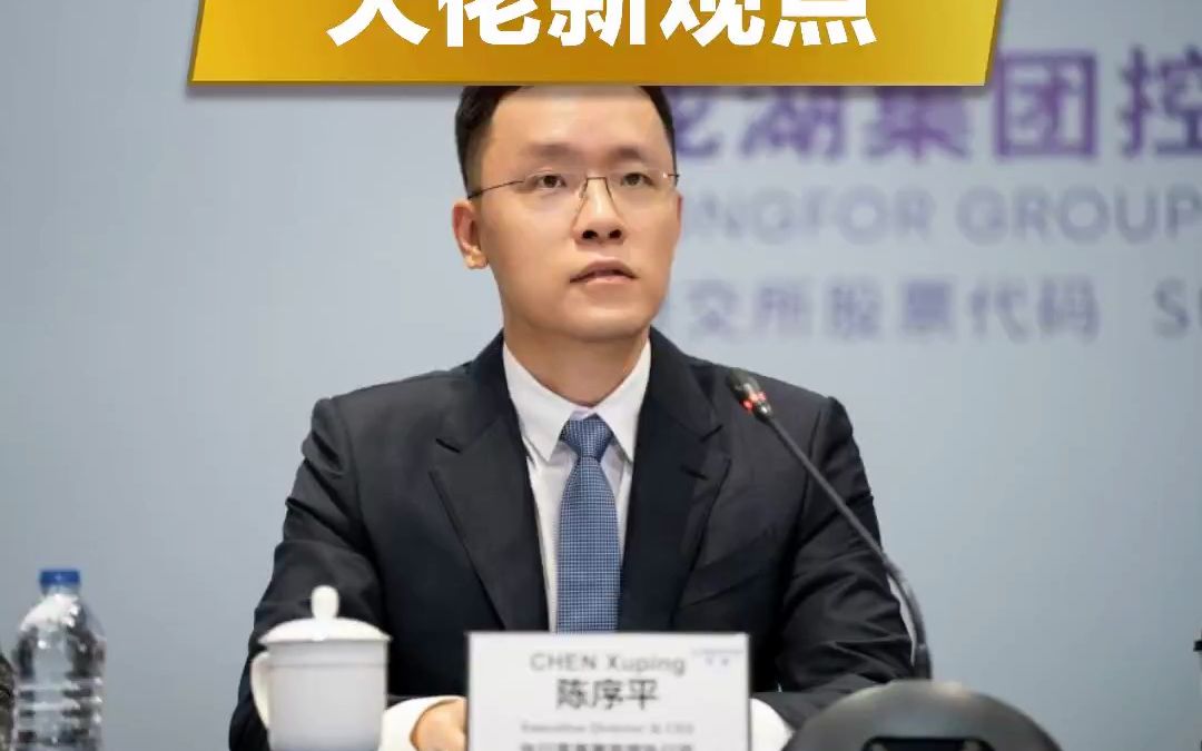 龙湖集团陈序平:地产行业拐点已现,在资金计划上做了多重准备