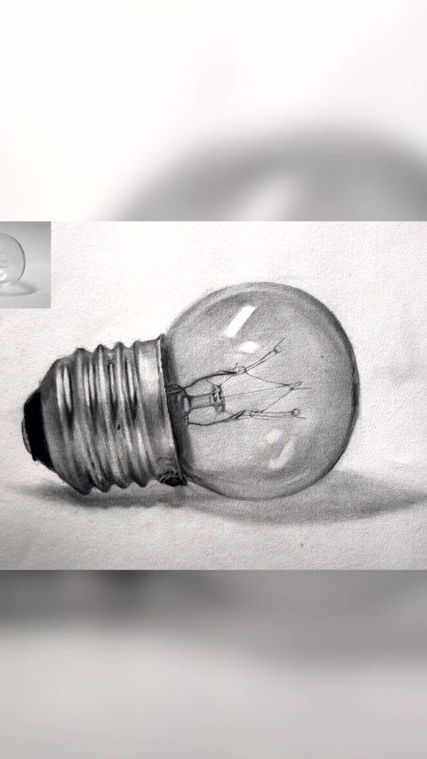 灯泡创意素描设计画图片