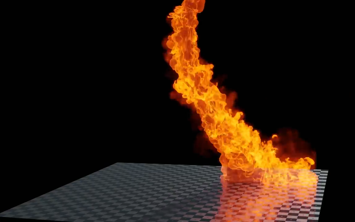 如何用blender创建超真实火焰喷射器-火焰喷射效果