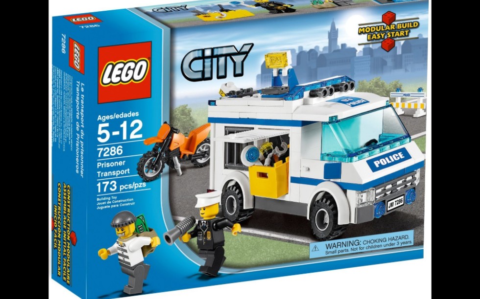 乐高 城市 7286 运囚车 速组评测_哔哩哔哩_bilibili