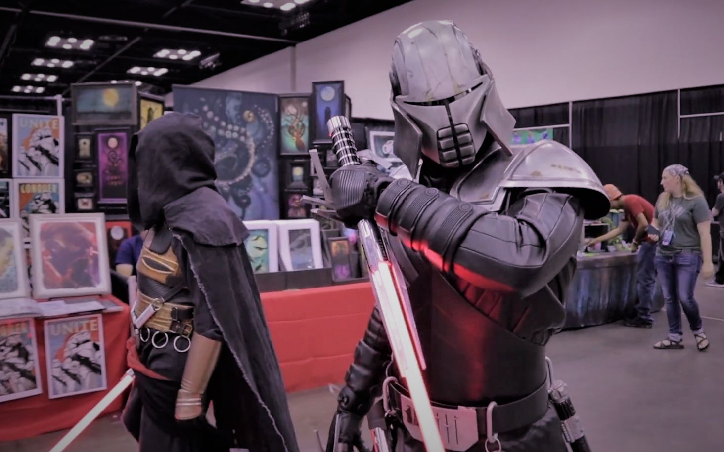 达斯·瑞文携手弑星者超还原cos!最新2021indypopcon动漫展!