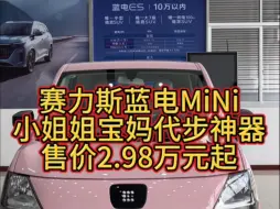 Download Video: 上下班代步，接娃买菜逛街小代步车，赛力斯蓝电MiNi来啦#赛力斯蓝电MiNi棒棒糖   #dou是好车  #女生代步车