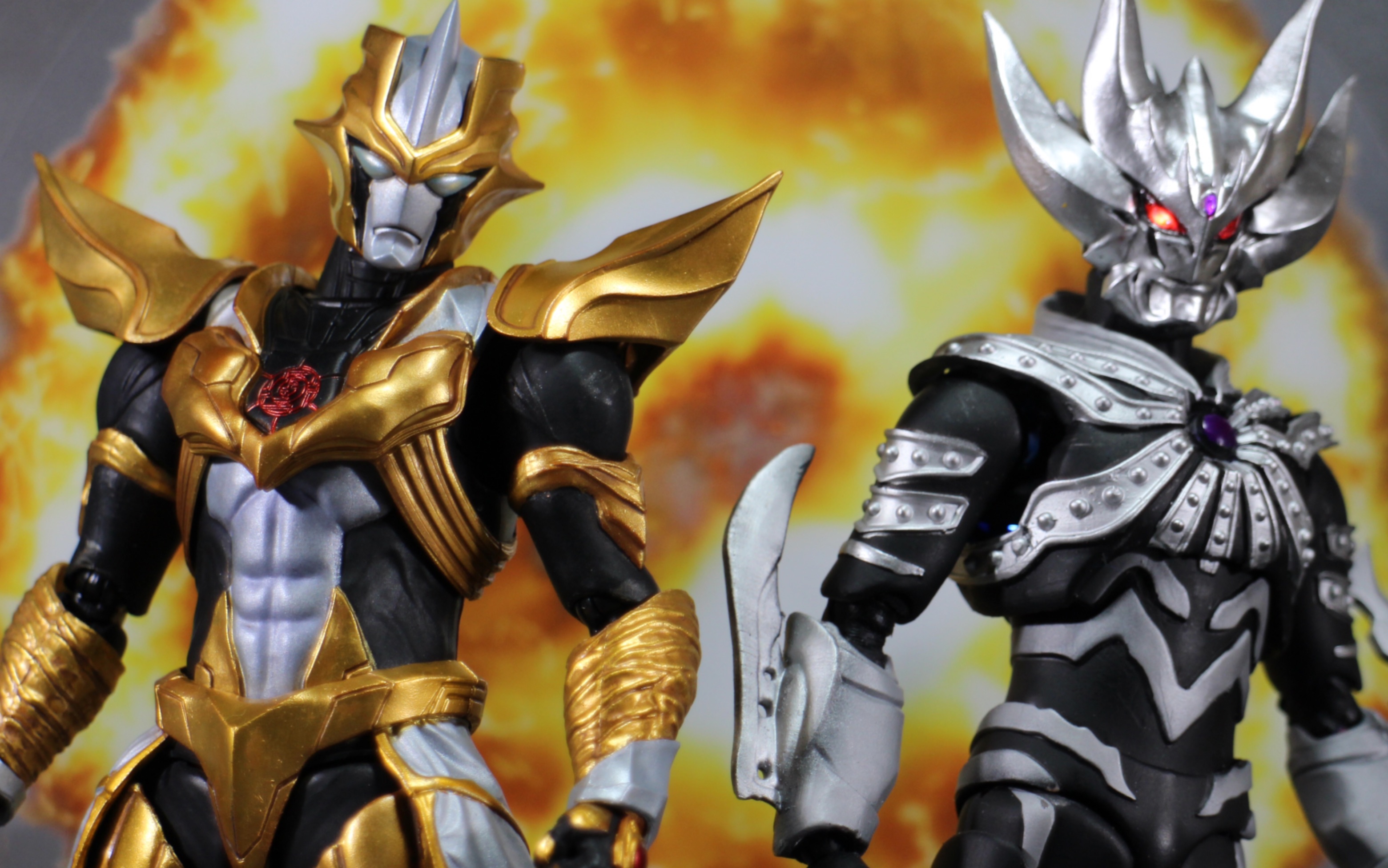 万代 究极生命体 塔尔塔洛斯 shg 小铜人重喷小金人展示