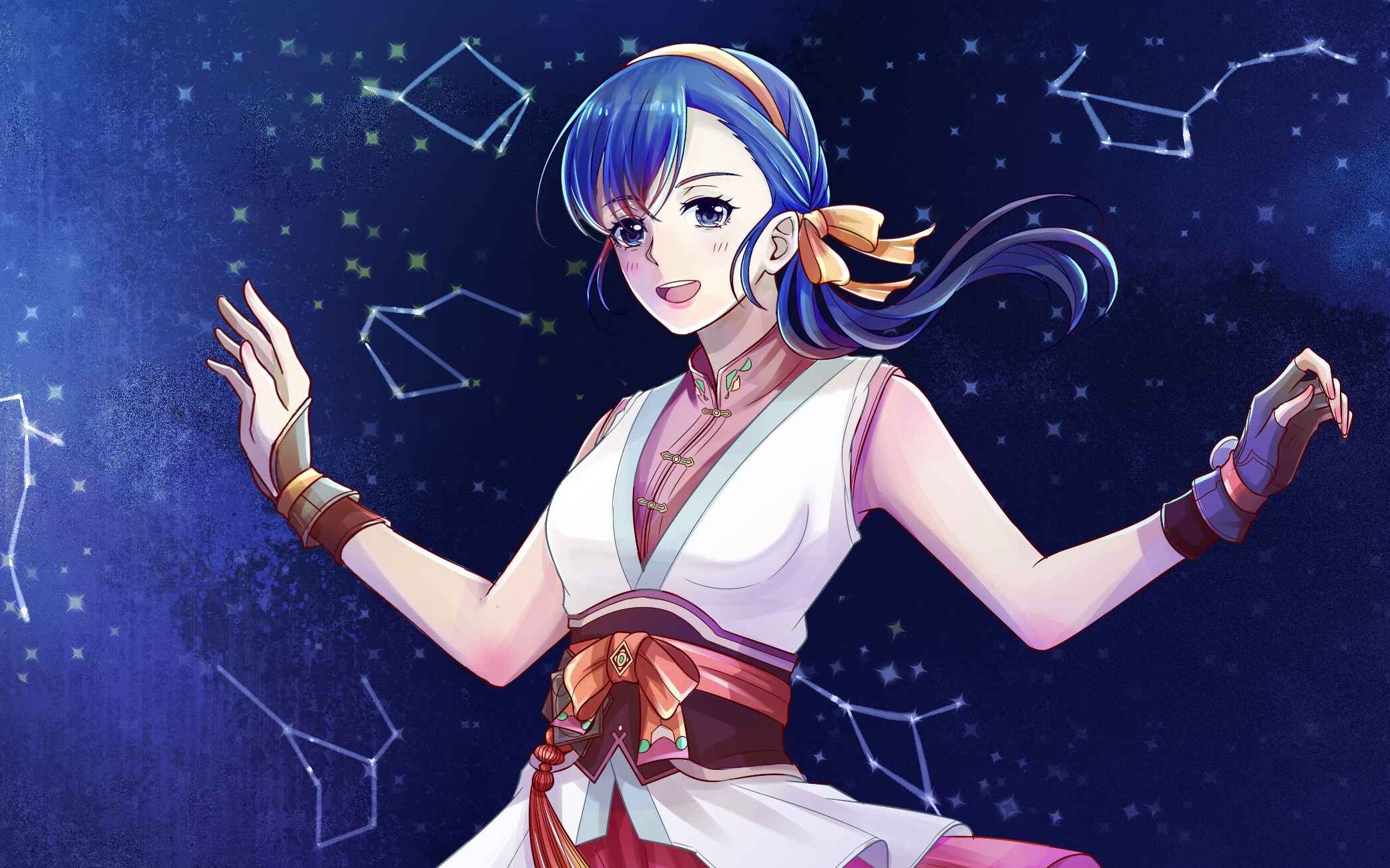 【板绘】古剑奇谭三 岑缨 马猴烧酒小缨砸上色步骤