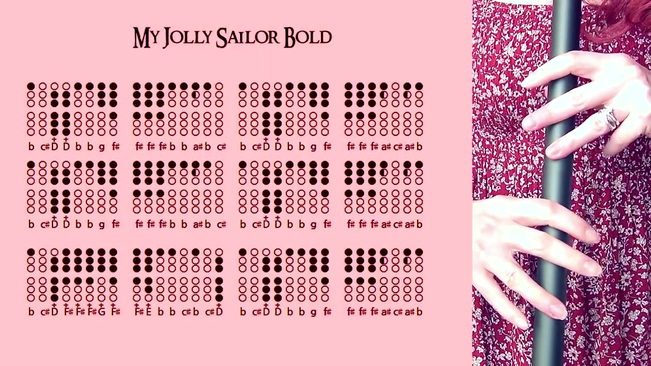 [图]哨笛 My Jolly Sailor Bold LOW WHISTLE COVER AND TIN WHISTLE TABS TUTORIAL