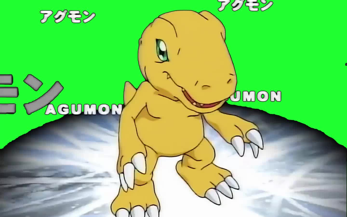 (数码宝贝gb绿幕)7只数码宝贝首次一起进化