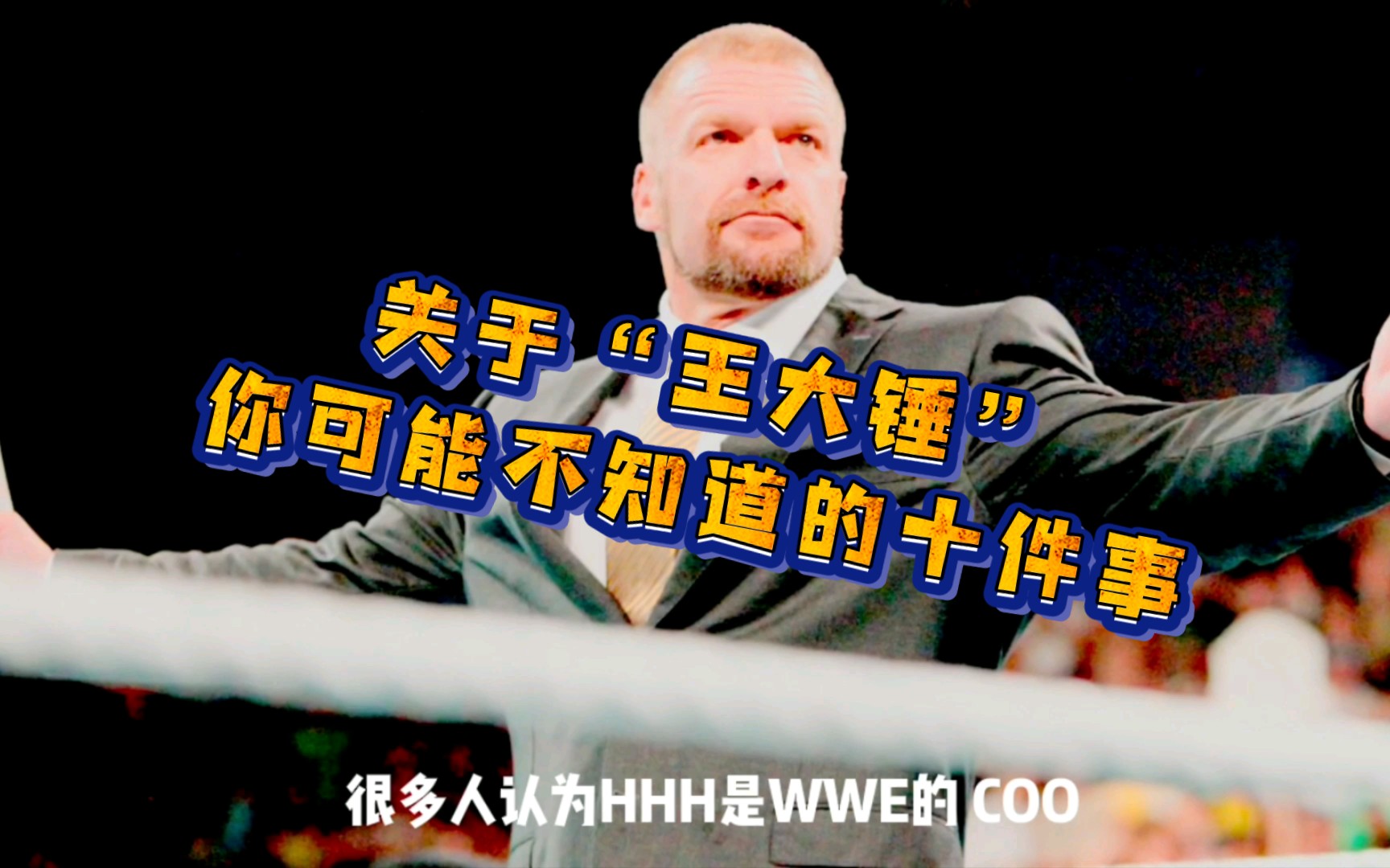 【档案】WWE 关于HHH你可能不知道的十件事哔哩哔哩bilibili