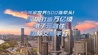 Download Video: 两家世界500强牵头！深圳打造万亿级电子元器件国际交易平台