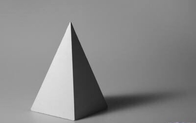 【素描几何体】四棱锥明暗写生/教学视频{炭笔}