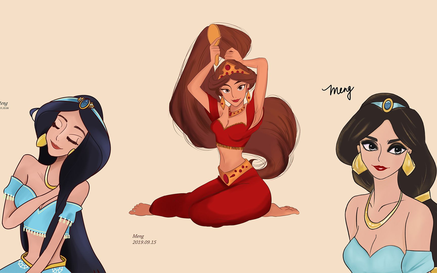 阿拉丁茉莉公主钢琴speechless