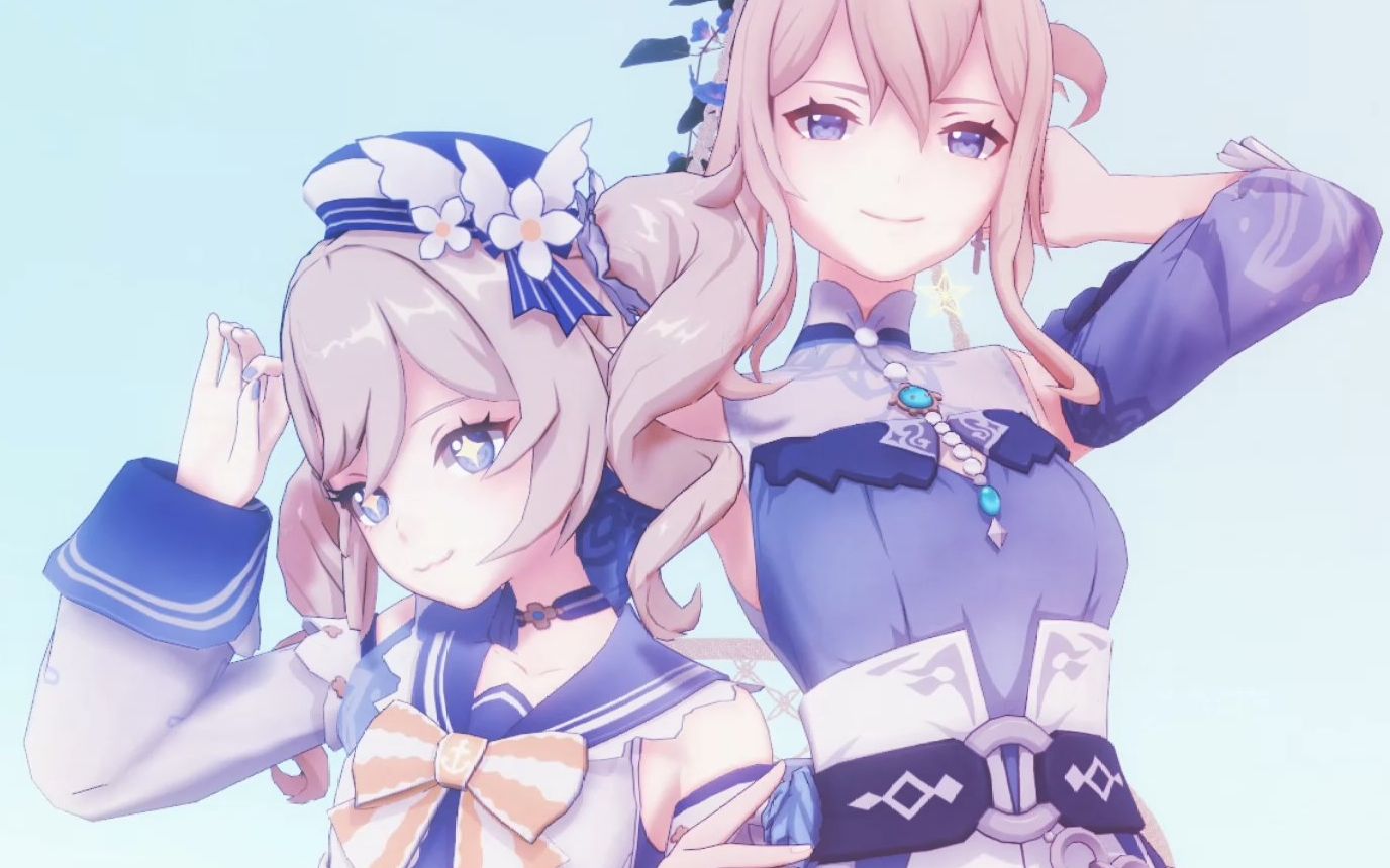 【琴×芭芭拉】getcha![原神]_哔哩哔哩_bilibili