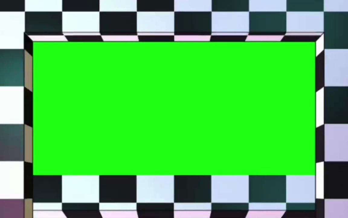 绿幕抠像高清免费视频手机剪辑素材几何方块屏幕效果