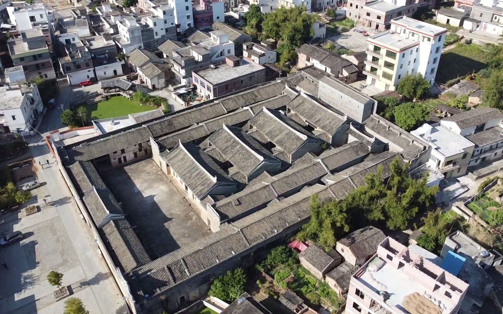 djimini2一键环绕拍摄清朝古堡光二大屋