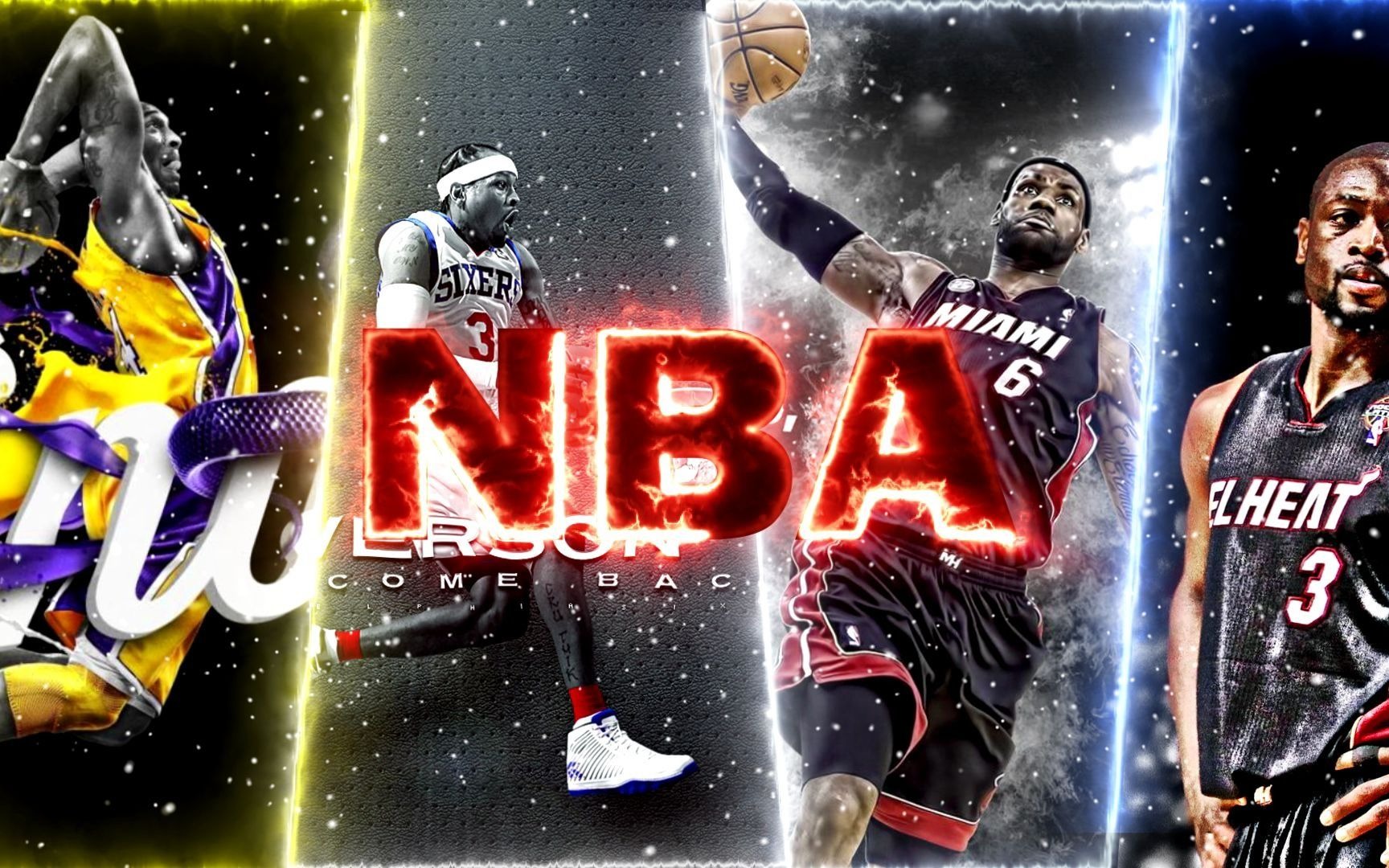 nba球星壁纸 特效图片